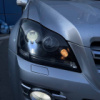 Mercedes-Benz GL Установка Bi-LED линз и диодных ламп в ПТФ