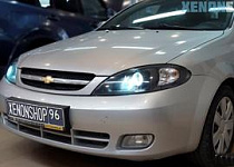 Установка Би-ксеновых линз Hella 3/Chevrolet Lacceti