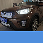 Установка линз на Hyundai Creta