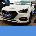 Hyunda solaris | Установка линз и покрас масок