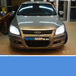 Установка би-ксеноновых линз в Chery M11 2008 год