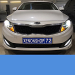 Kia Optima Установка би-ксеноновых линз Hella 3
