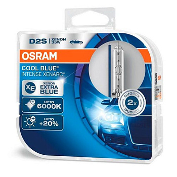 Ксеноновые лампы D2S Osram Cool Blue Intense Xenarc DuoBox 66240CBI-HCB (6000К)