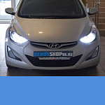 Установка би-ксеноновых линз KOITO Q5 в  Hyundai Elantra