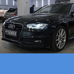 Audi A4 | Замена линз на Би-диодные линзы DIXEL