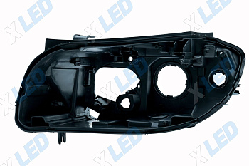 Корпус фары BMW X1 E84 (2009-2012) галоген дорестайлинг (левый)