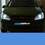 Установка би-ксеноновых линз Koito Q5 3" в Hyundai Getz 2011 год