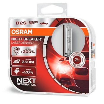 Ксеноновые лампы D2S Osram Night Breaker Laser Xenarc 66240XNL-HCB (4300К)