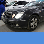 Установка Би-ксеноновых линз HELLA 3/Mercedes E W211 2004 г