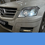 Mercedes GLK 220 — светодиодные линзы