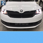 Skoda Rapid установка bi-led линз и покрас фар
