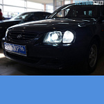 Hyundai Accent 2011 Установка: - Би-ксеноновые линзы HELLA 3R