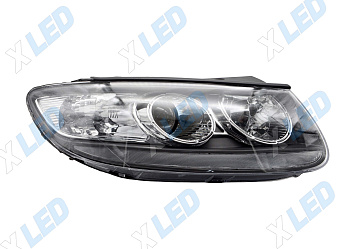 Фара Hyundai Santa Fe II (2005-2012) галоген, линза (правая)