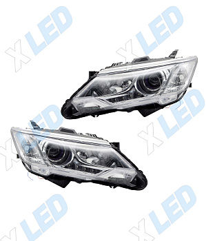 Комплект фар Toyota Camry XV55 (2014-2017) с bi-led линзами ХV3 pro X-LED