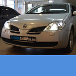 Установка би-ксеноновых линз KOITO Q5 в Nissan Primera