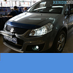 Suzuki SX4 2012 Установка Би-ксеноновых линз Hella 3R