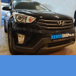 Установка би-ксеноновых линз  Koito Q5 3" в Hyundai Creta 2015 год