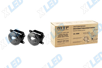 Фары противотуманные светодиодные MTF Light Универсальные 12В, 5500К, 6Вт, FL06WC