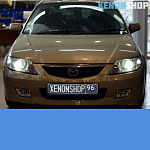 Mazda 3 Установка Би-ксеноновых линз Hella 3