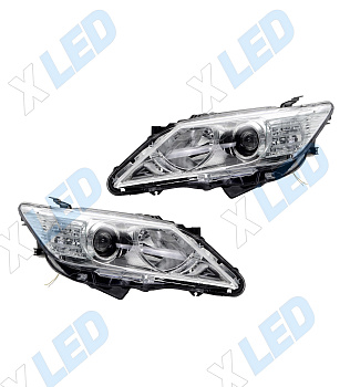 Комплект фар Toyota Camry XV50 (2011-2014) с bi-led линзами ХV5 X-LED
