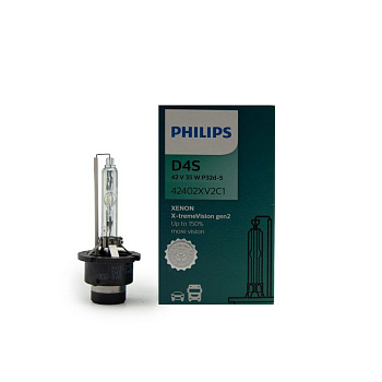 Ксеноновая лампа D4S Philips X-treme Vision 42402XV2C1 (4800К)
