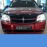 Установка светодиодных линз Alteza | Dodge Avenger