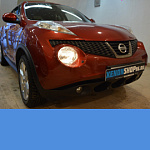 Установка би-ксеноновых линз Koito Q5 3" в Nissan Juke 2013 год