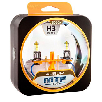 Галогенные лампы H3 MTF Aurum 3000К