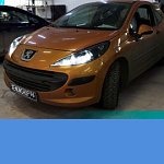 Установка четырех Би-ксеноновых линз Hella 3 | Peugeot 207