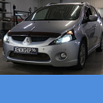 Mitsubishi Grandis - Установка Би-ксеноновых линз Hella 3