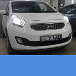 Установка би-ксеноновых линз Koito Q5 | Kia Venga 2011 год