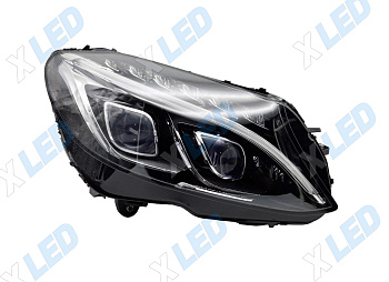 Фара Mercedes C-class W205 (2013-2018) LED две линзы (правая) 