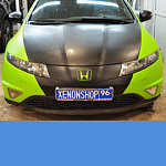 Установка би-ксеноновых линз Hella 3 на Honda Civic 5D