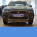 Установка би-ксеноновых линз HELLA  на автомобиль Mitsubishi Outlander