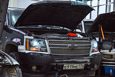 Chevrolet Tahoe - Установили BI LED линзы на 5000k