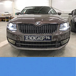 Skoda Octavia установка BI-LED линз