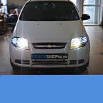 Установка би-ксеноновых линз Koito Q5 на Chevrolet Aveo 2010 г.