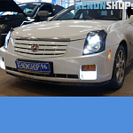 Установка би-ксеноновых линз Stanley D2S | Cadillac STS