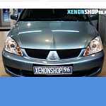 Mitsubishi Lancer 9 Установка Би-ксеноновых линз Hella 3