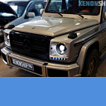 Замена фар с установкой би-ксеноновых линз Hella 3 | Mercedes Gelandewagen