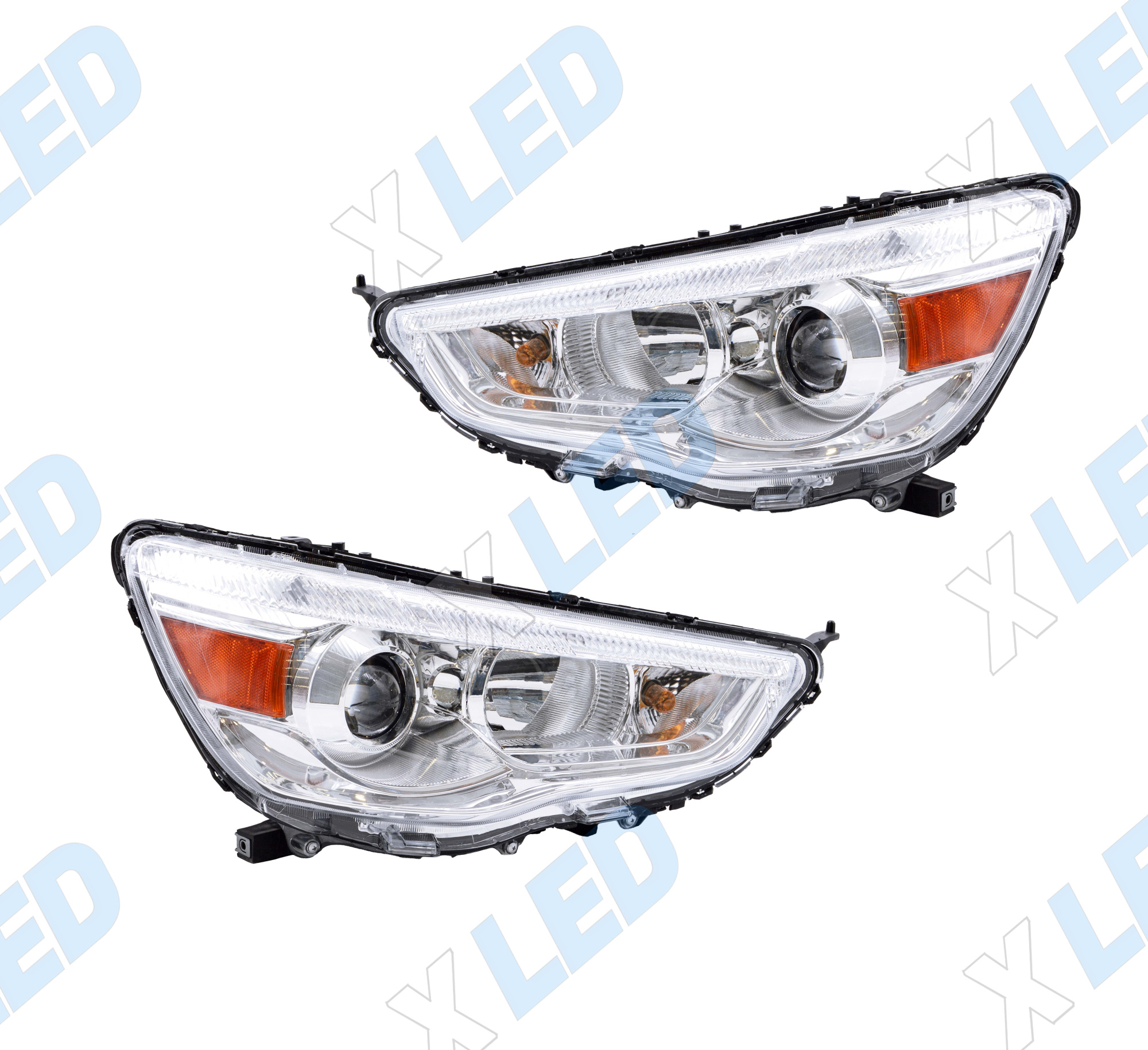 Комплект фар Mitsubishi ASX (2010-2013) с bi-led линзами ХV3 X-LED