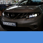 Nissan Murano Z51 2012 Замена на Би-ксеноновые линзы Hella 3