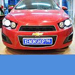 Установка Би-ксеноновых линз Morimoto на Chevrolet Aveo