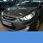 Установка Би-ксеноновых линз Hella 3 | Hyundai Solaris 2012