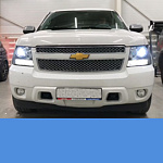 Chevrolet Tahoe Установка светодиодных Bi-LED линз