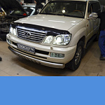 Установка/Замена на Би-ксеноновые линзы Hella 3/Lexus LX 2006 год