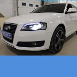 Замена би-ксеноновых линз на Hella 3  и покраска масок на AUDI A3 2010 г.