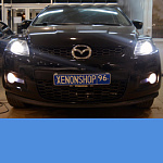 Установка би-ксеноновых линз Hella 3, Mazda CX-7