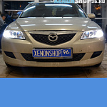 Замена линз на Hella 3R+ на Mazda GG