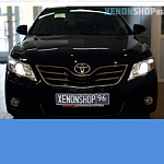 Toyota Camry XV40 2009 Замена на Би-ксеноновые линзы Hella 3